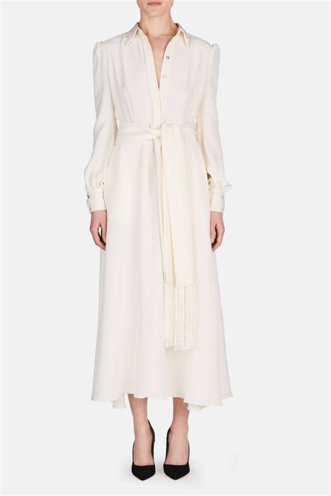 Scarf Belt Dress - Creme – The Line