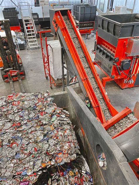 High throughput shredders for metal recycling, metal chips & milling waste