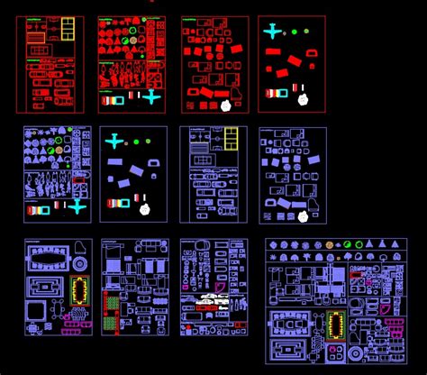 مكتبة بلوكات اوتوكاد جديدة 2 Autocad blocks - عالم الهندسة المعمارية ...