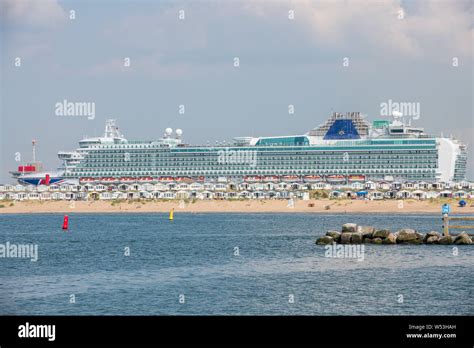 P&O cruise ship Ventura, in port at IJmuiden, Netherlands Stock Photo ...