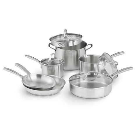 Calphalon Classic Stainless Steel 10 Piece Cookware Set | eBay