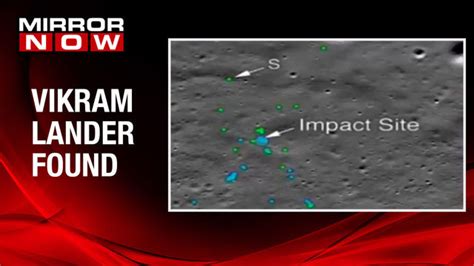 NASA finds Chandrayaan-2 Vikram lander; Released image shows crash site on moon