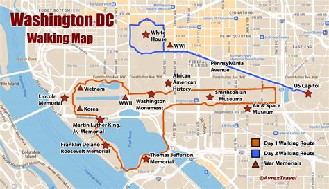 Map Of Washington Dc Sights