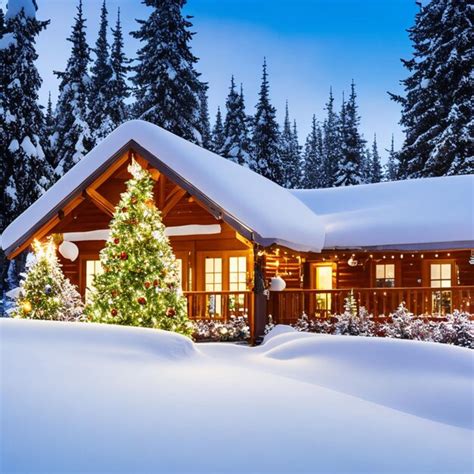 Premium AI Image | christmas Vacation Escape with Snowy Landscapes ...