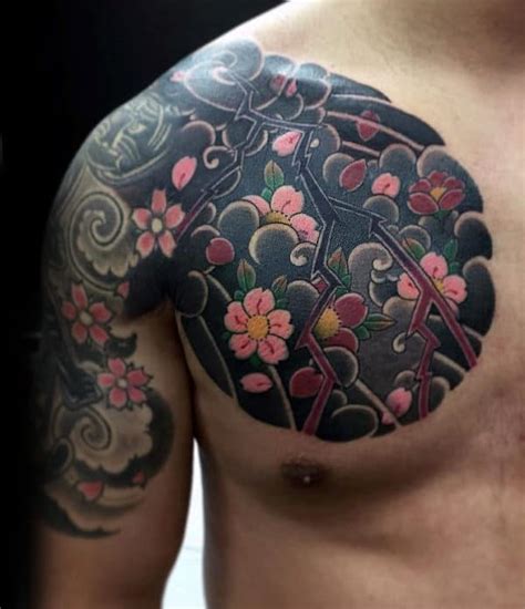 100 Cherry Blossom Tattoo Designs For Men - Floral Ink Ideas