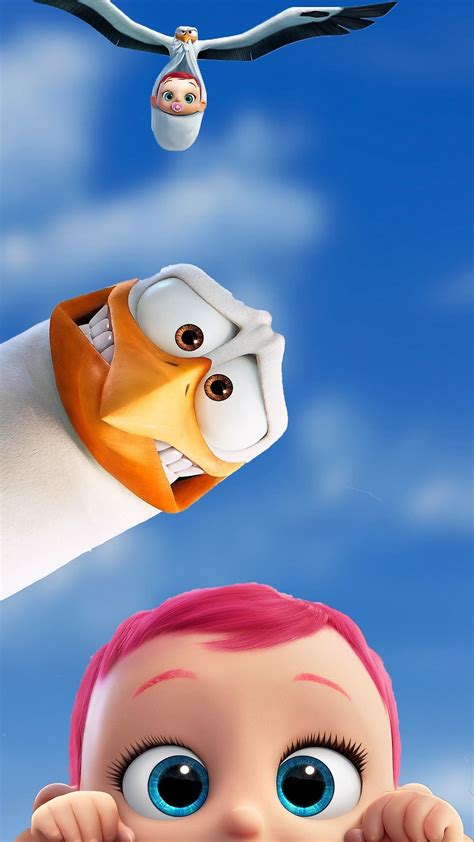 1080x1920 Storks - Tap to see more cute cartoon wallpapers! - @mobile9 | Cute ... | Wallpapers ...