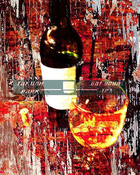 Wall art wine print, kitchen artwork, winery, dining room wall picture, wine glass and bottle ...