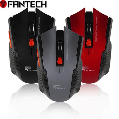 FANTECH 2.4GHz USB 2.0 Wireless Mouse 6D Gaming Optical Gaming Mouse Mice Computer Mouse 2400DPI ...