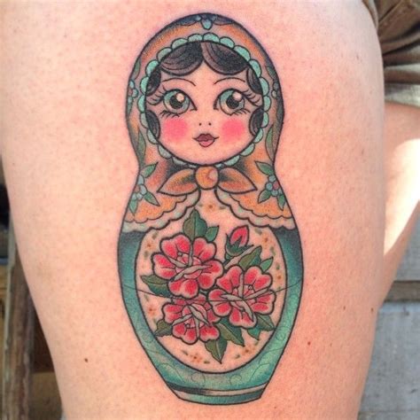 Russian Doll tattoo, Babushka tattoo, Nesting doll tattoo: By Courtney O'Shea at Let it Bleed ...