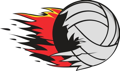 Flaming Volleyball Clipart - Cliparts.co