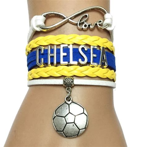 Do you love the Chelsea Football? Cutest Infinity Love Chelsea football bracelet on the earth ...