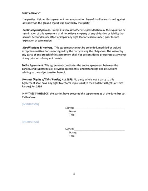 Artwork co-ownership agreement template in Word and Pdf formats - page 8 of 11