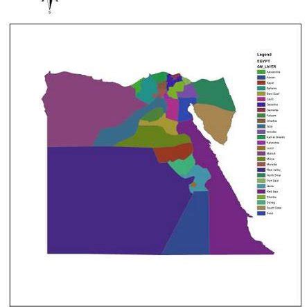 population density map of Egypt Governorates 2020 | Download Scientific ...