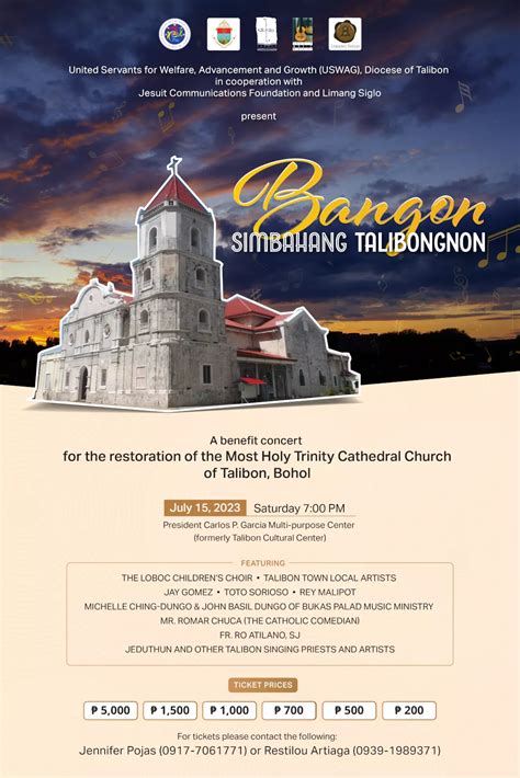 JesCom Philippines | “Bangon Simbahang Talibongnon”: A Benefit Concert to Restore Most Holy ...