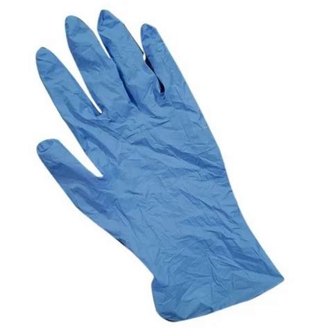 Blue Nitrile Gloves, Powdered at Rs 45/pair in Nalagarh | ID: 25180693555