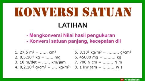 Konversi Satuan Besaran Fisika Materi Dan Contoh Soal – Tips And Solution