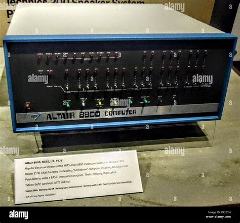 Altair 8800 computer at CHM Stock Photo - Alamy