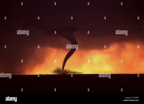 Tornado at sunset Stock Photo - Alamy