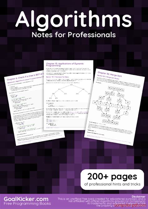 [PDF] Algorithms Notes for Professionals book free tutorial for Beginners