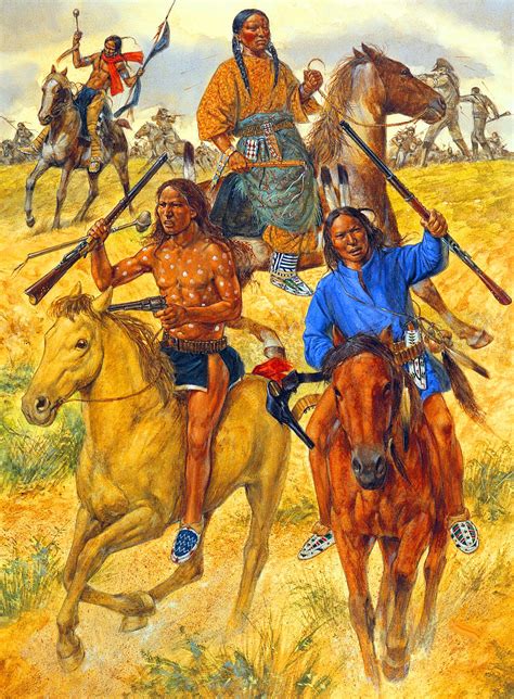 Chief Crazy Horse leading the Indian Charge at the Battle of Little Big ...