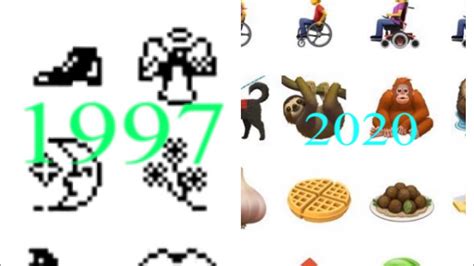 Evolution Of The Emoji 1997-2020 - YouTube