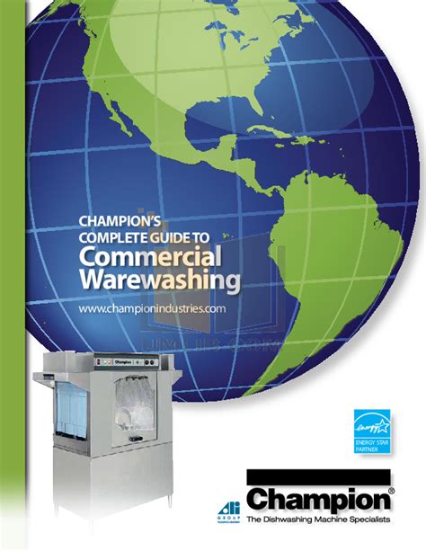 PDF manual for Champion Dishwasher EUCCW8