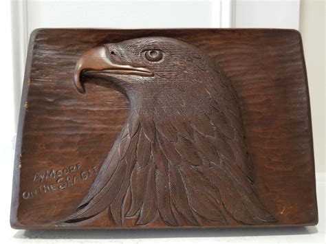 American Eagle Sculpture Wooden Wall Plaque Wall Decor | Etsy | Wooden ...