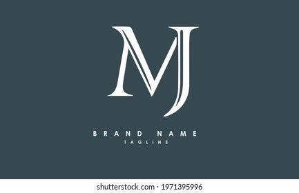 Alphabet Letters Initials Monogram Logo Mj Stock Vector (Royalty Free) 1971395996 | Shutterstock