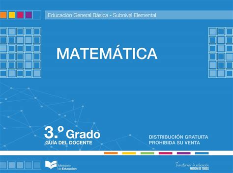 Guía Docente De Matemáticas 3 EGB PDF 2023-2024