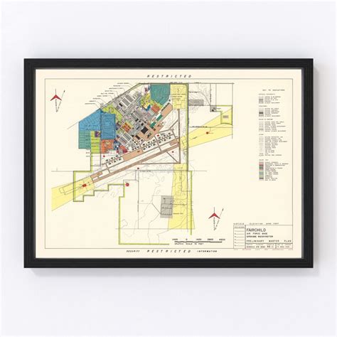 Fairchild Air Force Base Map 1951 Old Map of Fairchild Air Force Base ...