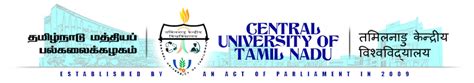 CENTRAL UNIVERSITY OF TAMIL NADU Life Sciences/Biotech Faculty Jobs ...