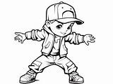 Hip Hop Dance Coloring Page  sketch template