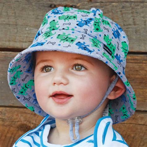 Bedhead Hats - Boys Baby Bucket Sun Hat with Strap - UPF 50+ Baby & Kids Hats Australia