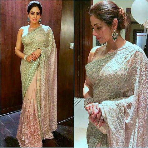 Sridevi | Elegant saree, Designer sarees wedding, Saree look