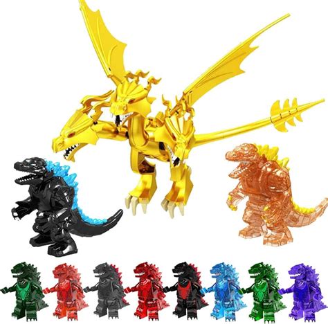 Godzilla Movie Blocks King Ghidorah Action Figure Model Toy Kids Gifts ...