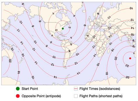 Approximate Flight Time Map