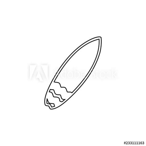 Surfboard Outline Vector at Vectorified.com | Collection of Surfboard ...