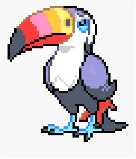 Toucannon Pixel Art Clipart , Png Download - Toucannon Pixel Art Grid , Free Transparent Clipart ...