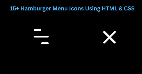 16 Hamburger Menu Icons