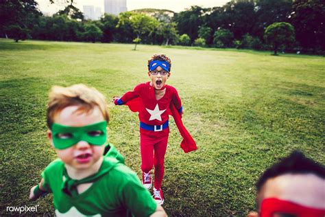 Download premium image of Colorful superhero kids with superpowers ...