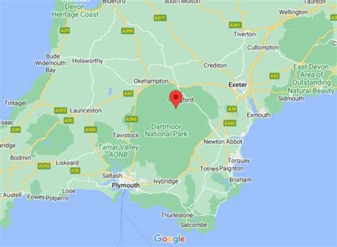 Where is Chagford (Devon), England (UK)? see area map & more