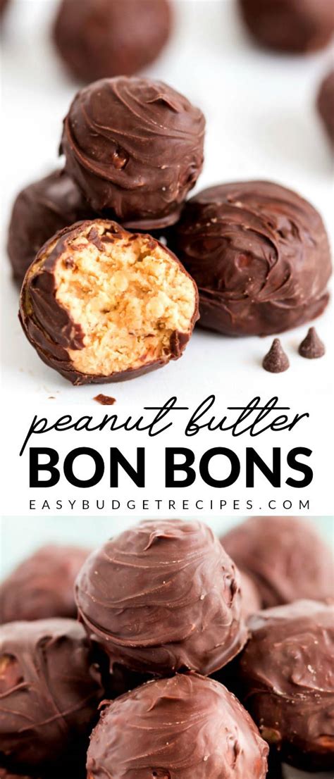 Chocolate Peanut Butter Bon Bons - Easy Budget Recipes