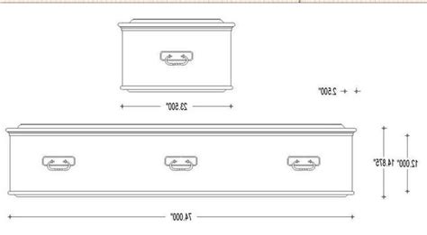 Standard Size Casket Dimensions | Casket, Dimensions, Coffin