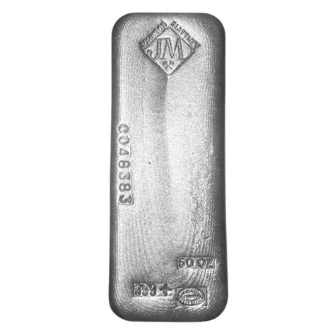 SILVER BARS - 50 OUNCES FINE SILVER BAR