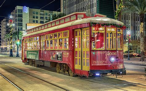 Canal Line Streetcar - New Orleans Photograph by Stephen Stookey - Pixels