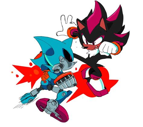 Thomas Rothlisberger's (Sonic IDW Comics) artwork of Shadow VS. Metal ...