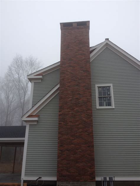 Brick Chimney w/ Bluestone Cap | Chimneys and Fireplaces | Pinterest | Stove and Boiler