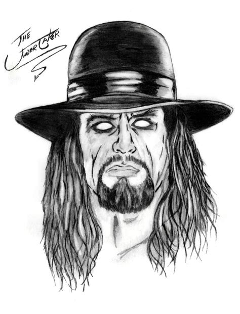 Undertaker Drawing Undertaker Wwe Superstars Pencil S - vrogue.co