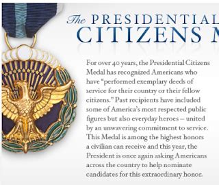 Politics. On Point.: 2011 Presidential Citizens' Medal