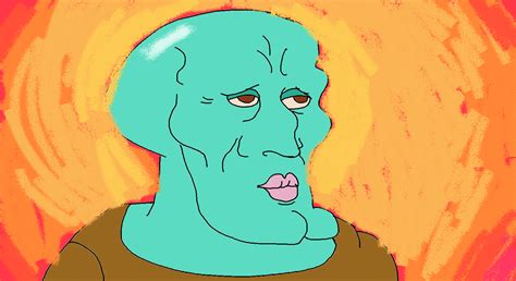 Squidward's lesser known brother, personable Squadward : r/mspaint